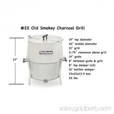 Old Smokey Products 14'' Charcoal Grill 552874728